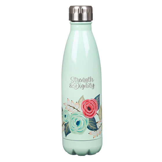 Botella metálica de agua - Fuerza y DIgnidad- Prov. 31:2