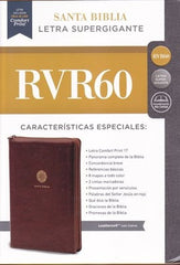 Biblia letra súper gigante con cierre, café - RVR 1960