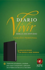 Biblia de estudio del diario vivir, tamaño personal negro - NTV