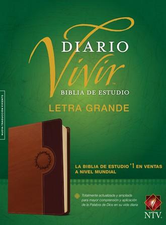 Biblia de estudio del diario vivir, letra grande café con índice - NTV