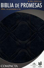 Biblia  de promesas compacta, piel especial negro - RVR 1960