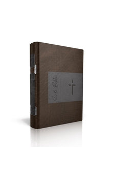 Forro para biblia Marrón y gris