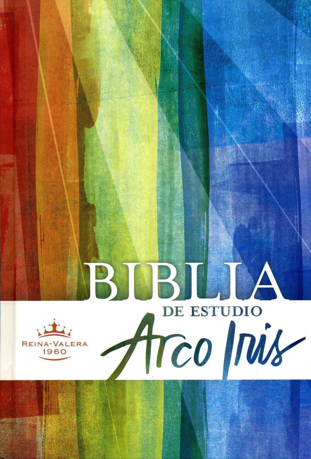 Biblia de estudio arcoíris multicolor tapa dura- RVR 1960