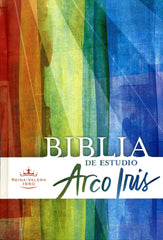 Biblia de estudio arcoíris multicolor tapa dura- RVR 1960