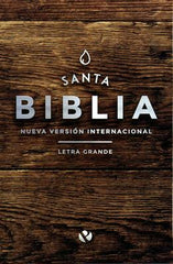 Biblia letra grande, rustica madera - NVI