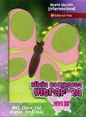 Biblia compacta ultrafina mariposa - NVI