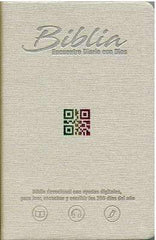 Biblia encuentro diario con Dios, beige QR - RVC