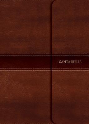Biblia ultrafina, color marrón, piel fabricada con índice - NVI