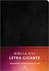 Biblia letra gigante, piel negra - NVI