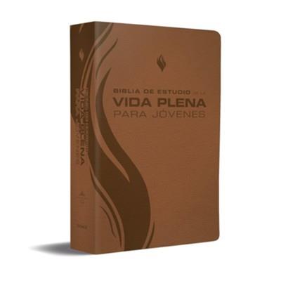 Biblia de estudio de la vida plena para jóvenes imitación piel marrón - RVR 1960