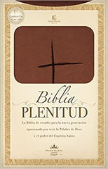 Biblia plenitud, tamaño personal símil piel café - RVR 1960