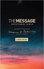 The Message Devotional Bible, Large Print Softcover