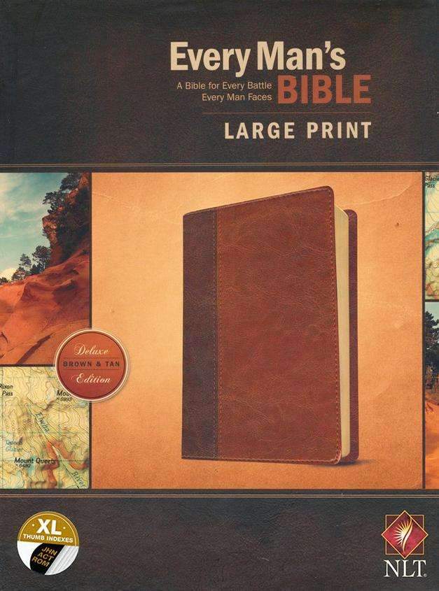 Biblia Every Man's - Letra Grande NLT (Edición para Hombres)