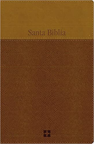 Santa Biblia imitación piel café letra grande - NVI
