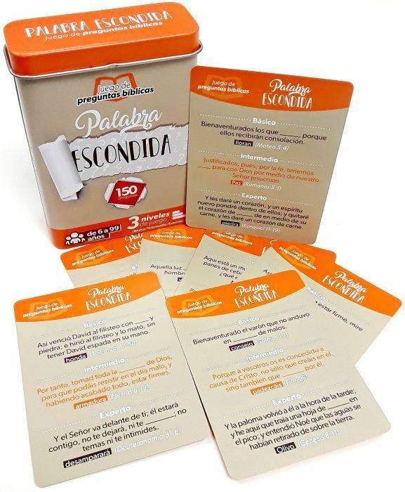 Juego de cartas biblicas: Palabra escondida - Coffee & Jesus