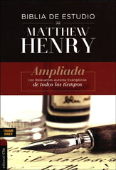 Biblia de estudio Matthew Henry, tapa dura con índice - RVR 1960