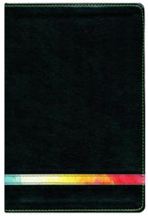 Biblia de estudio arco iris verde oscuro símil piel- RVR 1960