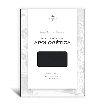 Biblia de estudio de apologética imitación piel negro- RVR 1960