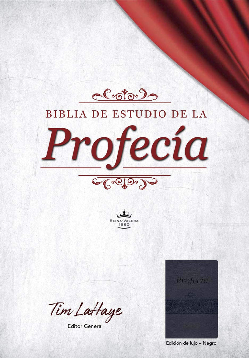 Biblia de estudio de la profecía imitación piel negra - RVR1960