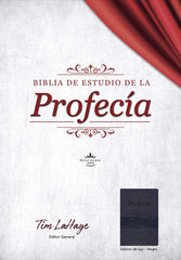 Biblia de estudio de la profecía imitación piel negra - RVR1960