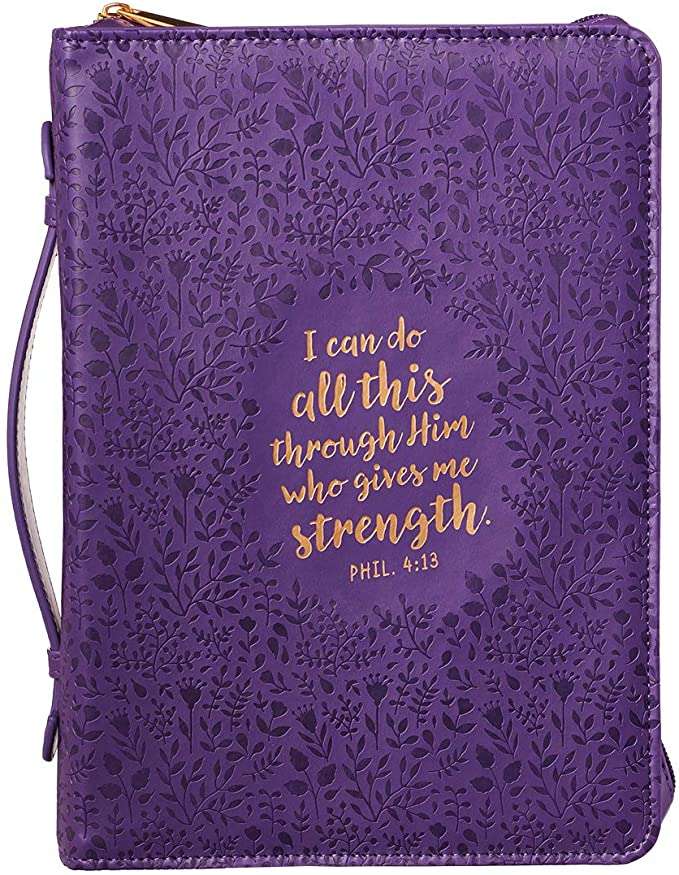 FORRO - FORRO PARA BIBLIA I CAN DO ALL THIS PHIL 4:13 MORADO
