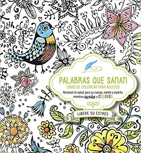 Libro de colorear Palabras que sanan - Coffee & Jesus