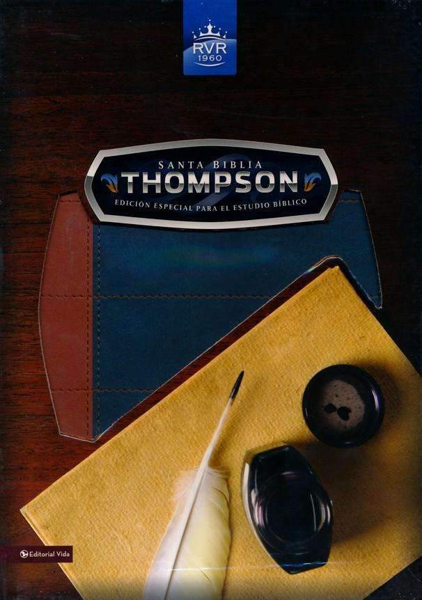 Santa Biblia Thompson azul/marrón edición especial para estudio - RVR 1960