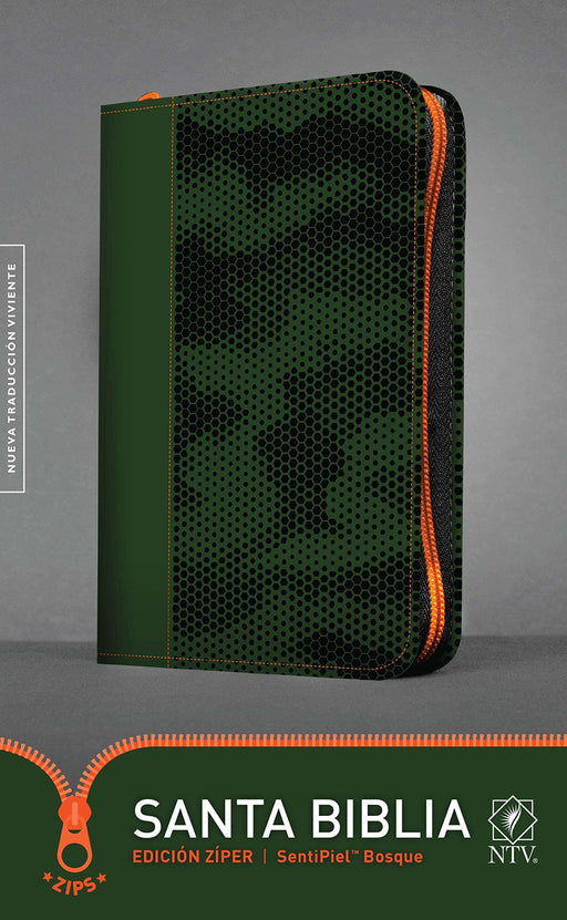 Santa Biblia NTV edición Zíper Bosque- Sentipiel verde - Coffee & Jesus