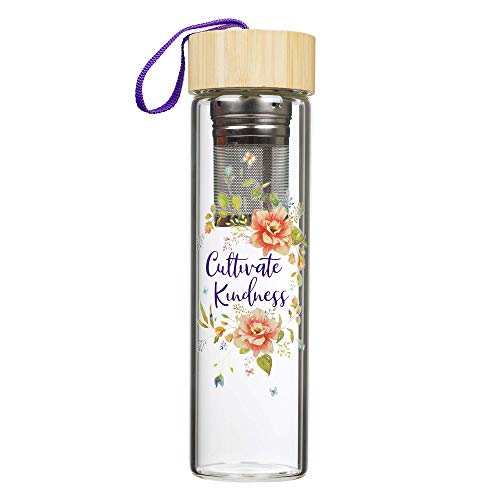 Cultivate Kindness Glass Water Bottle Infuser
