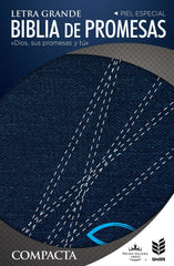 Biblia de promesas, compacta jeans con cierre - RVR 1960