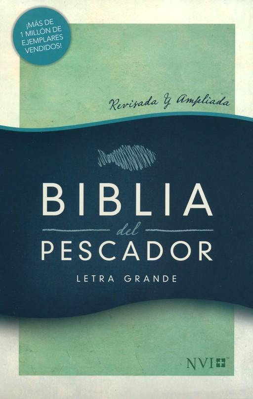 Biblia del pescador letra grande verde simil piel - NVI - Coffee & Jesus