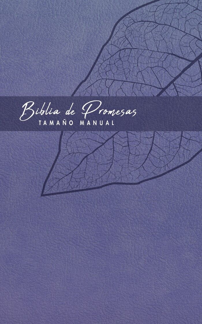 Biblia de promesas, tamaño manual especial lavanda con cierre - RVR 1960