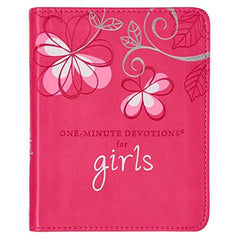 Libro One minute devotion for girls, cuero