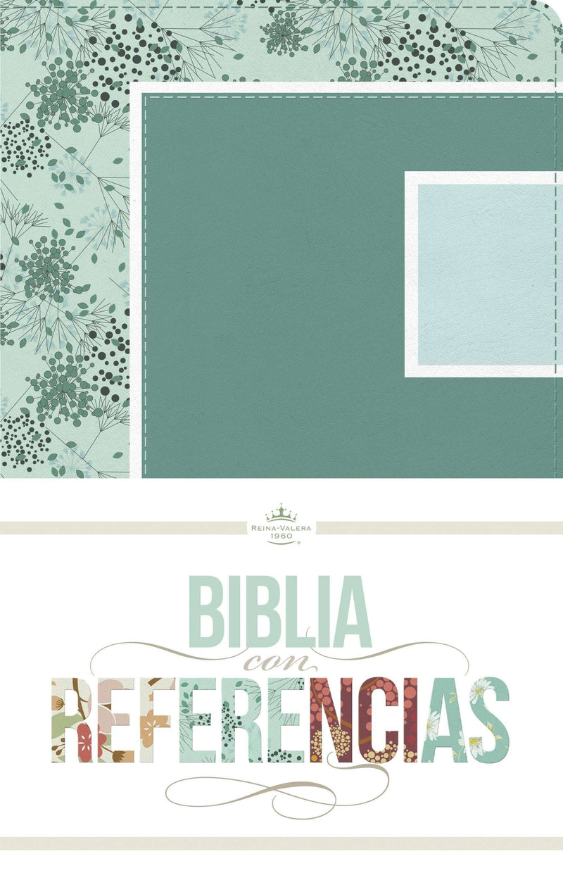Biblia con referencias imitación piel agua marina - RVR 1960 - Coffee & Jesus