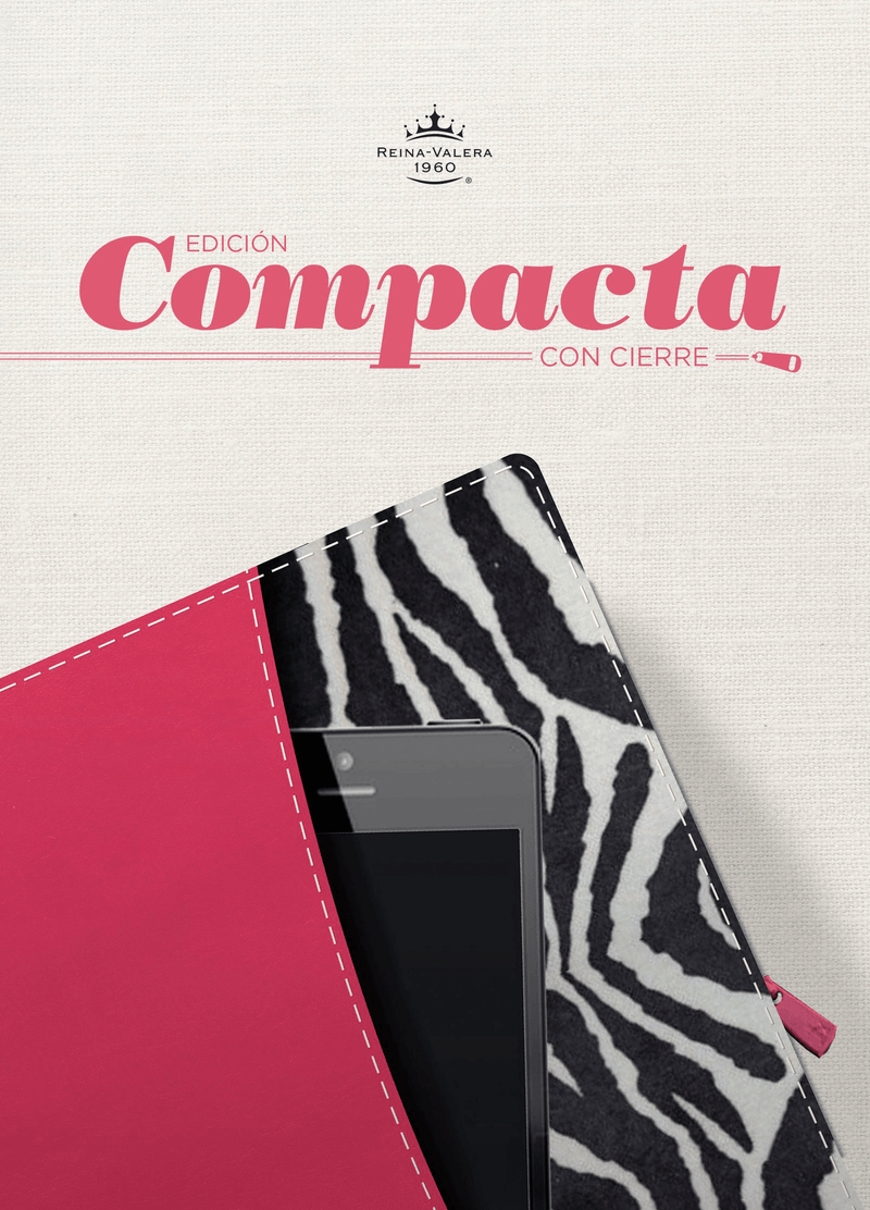 Biblia edición compacta con cierre, negro leopardo - RVR 1960 - Coffee & Jesus