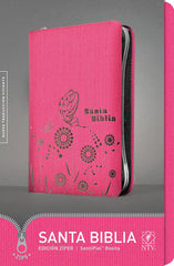 Santa Biblia edición ziper, rosa - NTV