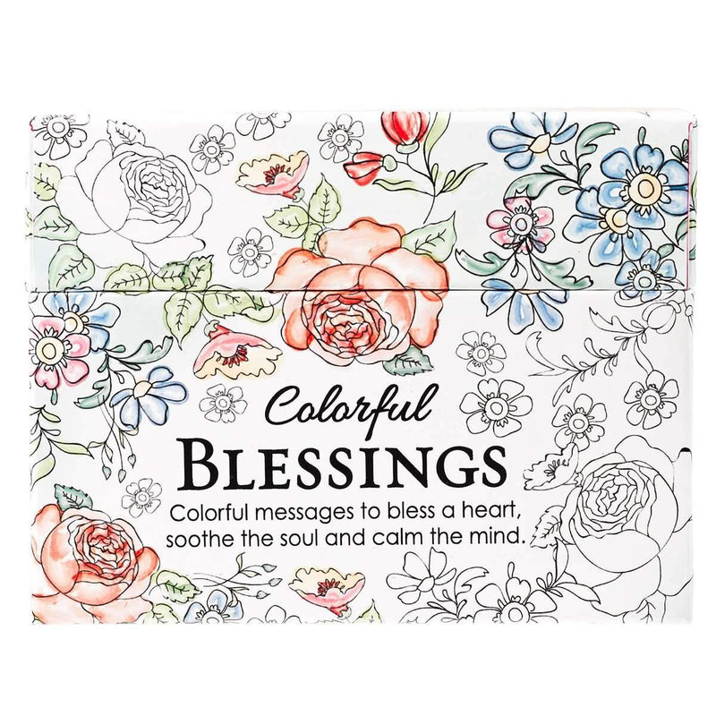 Tarjetas Para Colorear - Colorful Blessi - Coffee & Jesus