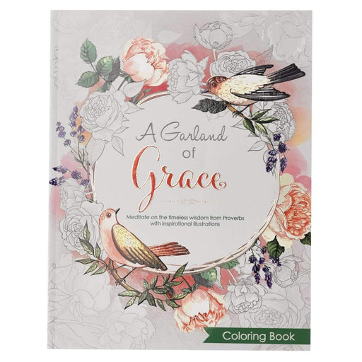 Libro De Colorear - A Garland Of Grace - - Coffee & Jesus