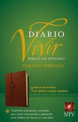 Biblia de estudio del diario vivir, tamaño personal café claro - NTV