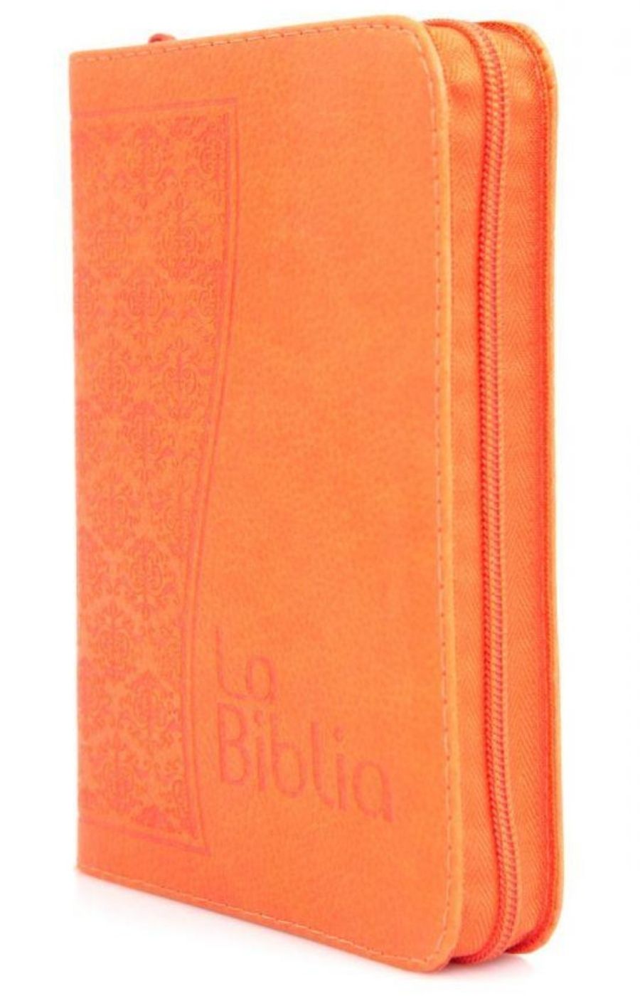 Biblia mediana naranja con cierre - TLA