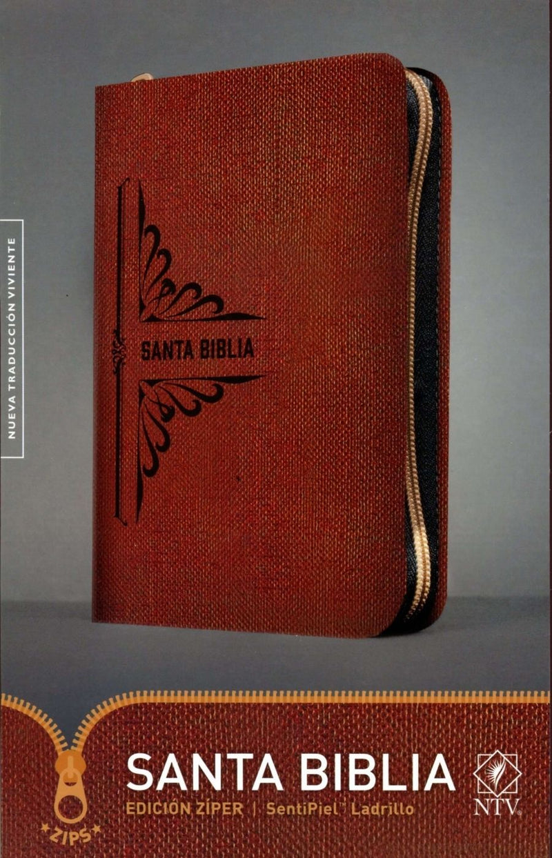 Santa Biblia edición zipper ladrillo - NTV