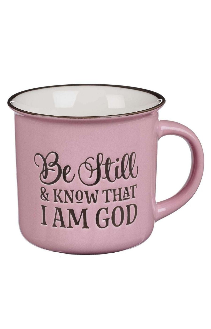 CAMP MUG - CHIP, BE STILL PINK