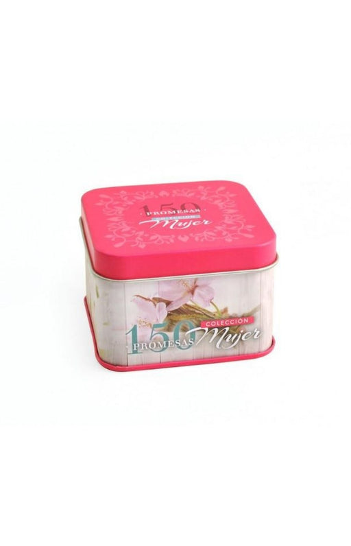 150 Promesas Bíblicas para mujeres en caja metálica - Coffee & Jesus