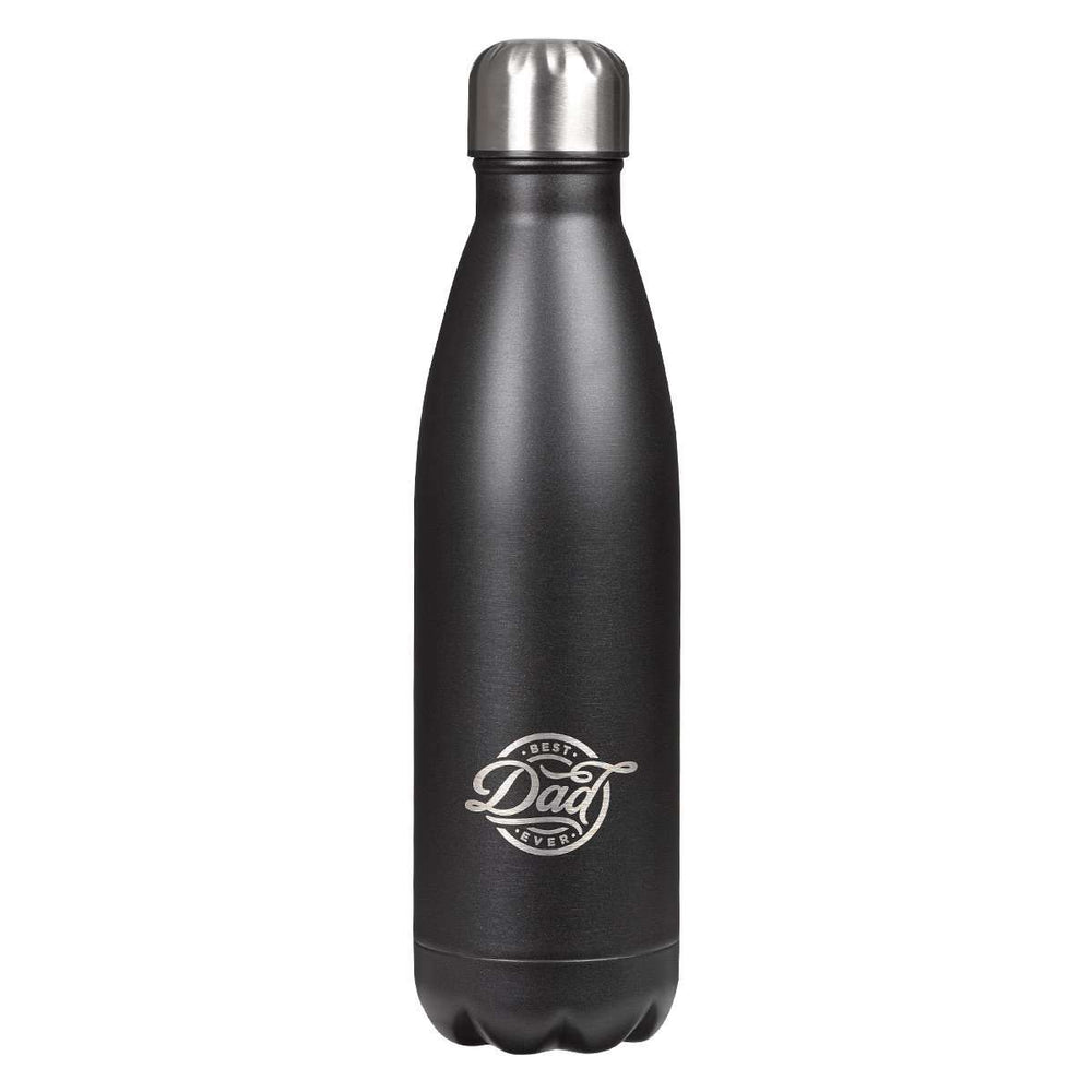 Botella metálica para agua- Best Dad Ever- Negra