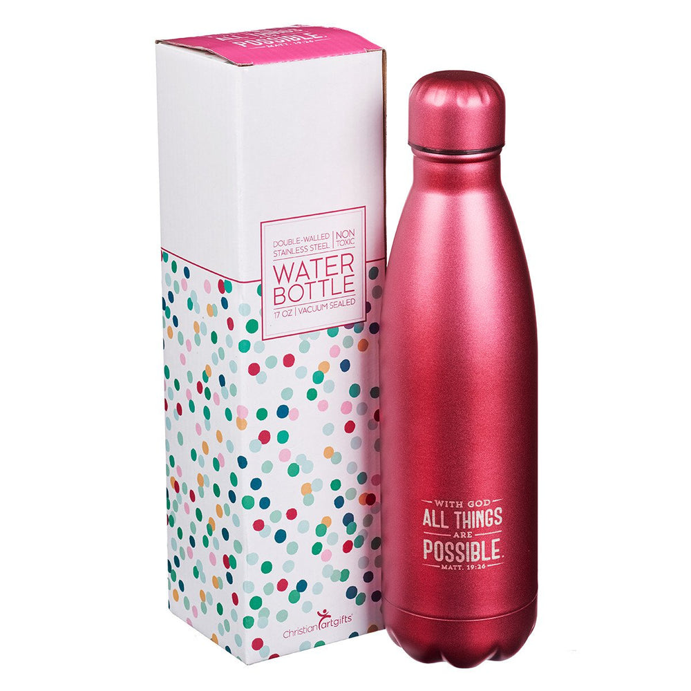 Botella de agua - All things are possible