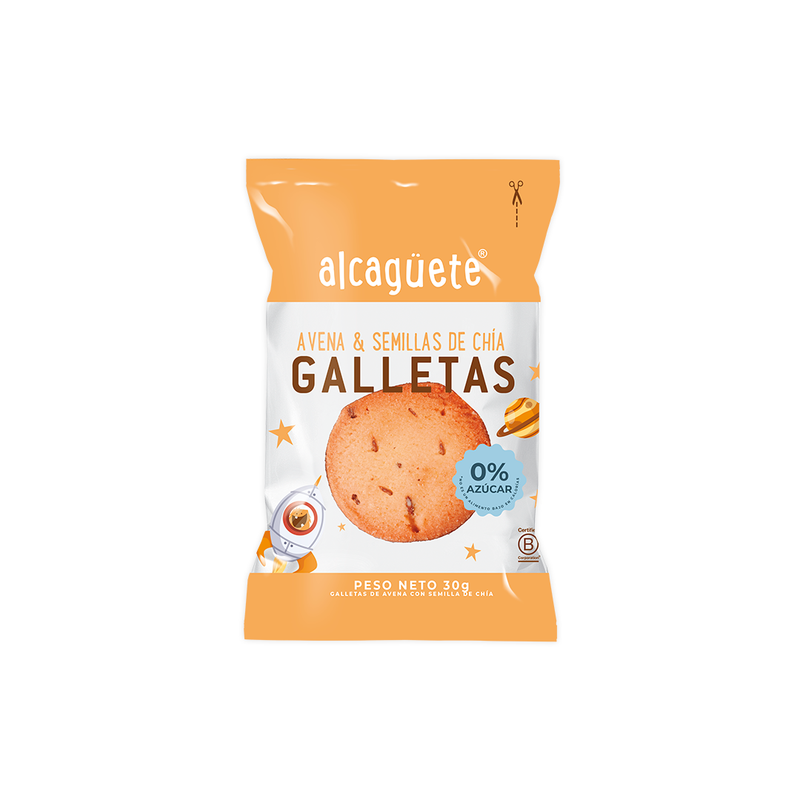 Galletas de avena y semillas de chia