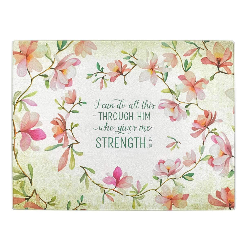 Tabla de cortar grande: I can do all things - CAG