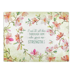 Tabla de cortar grande: I can do all things - CAG