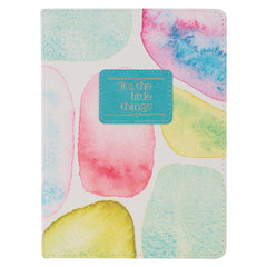 Diario, imitación piel, edición bolsillo - It´s the little things - Smooth Sea Glass