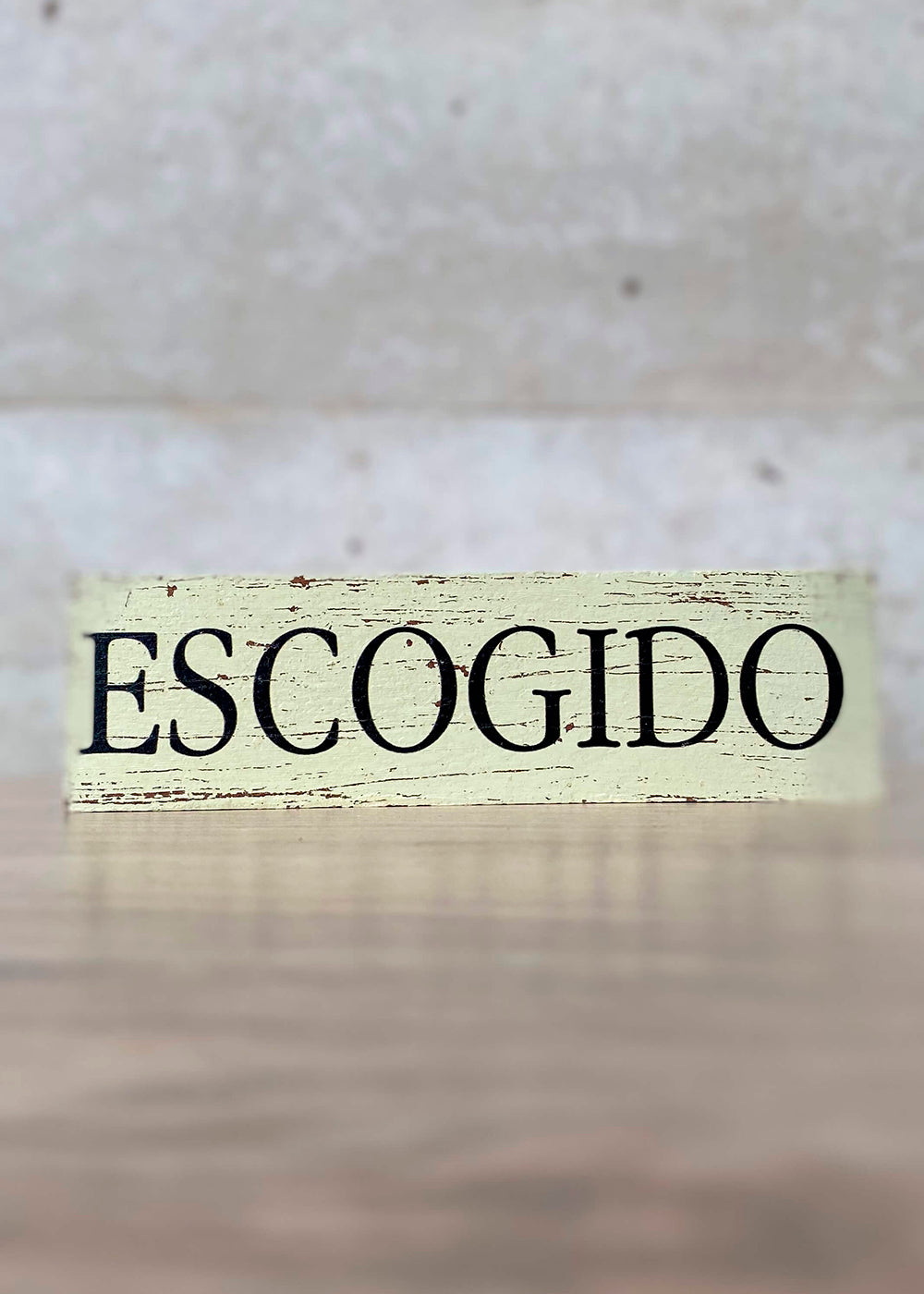 Tabla decorativa ESCOGIDO - Su Presencia